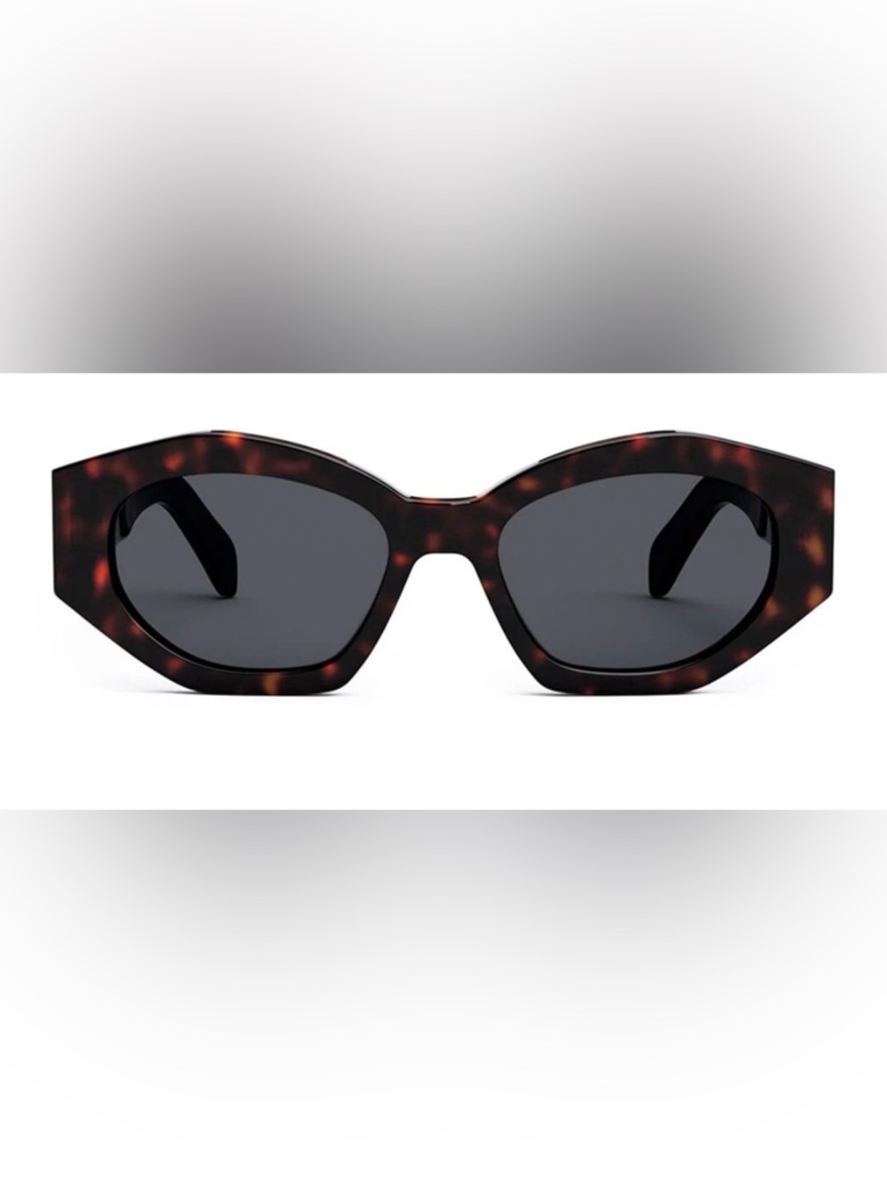 Celine Tortoiseshell Frame Sunglasses with Black Lenses - Picture 2 of 7